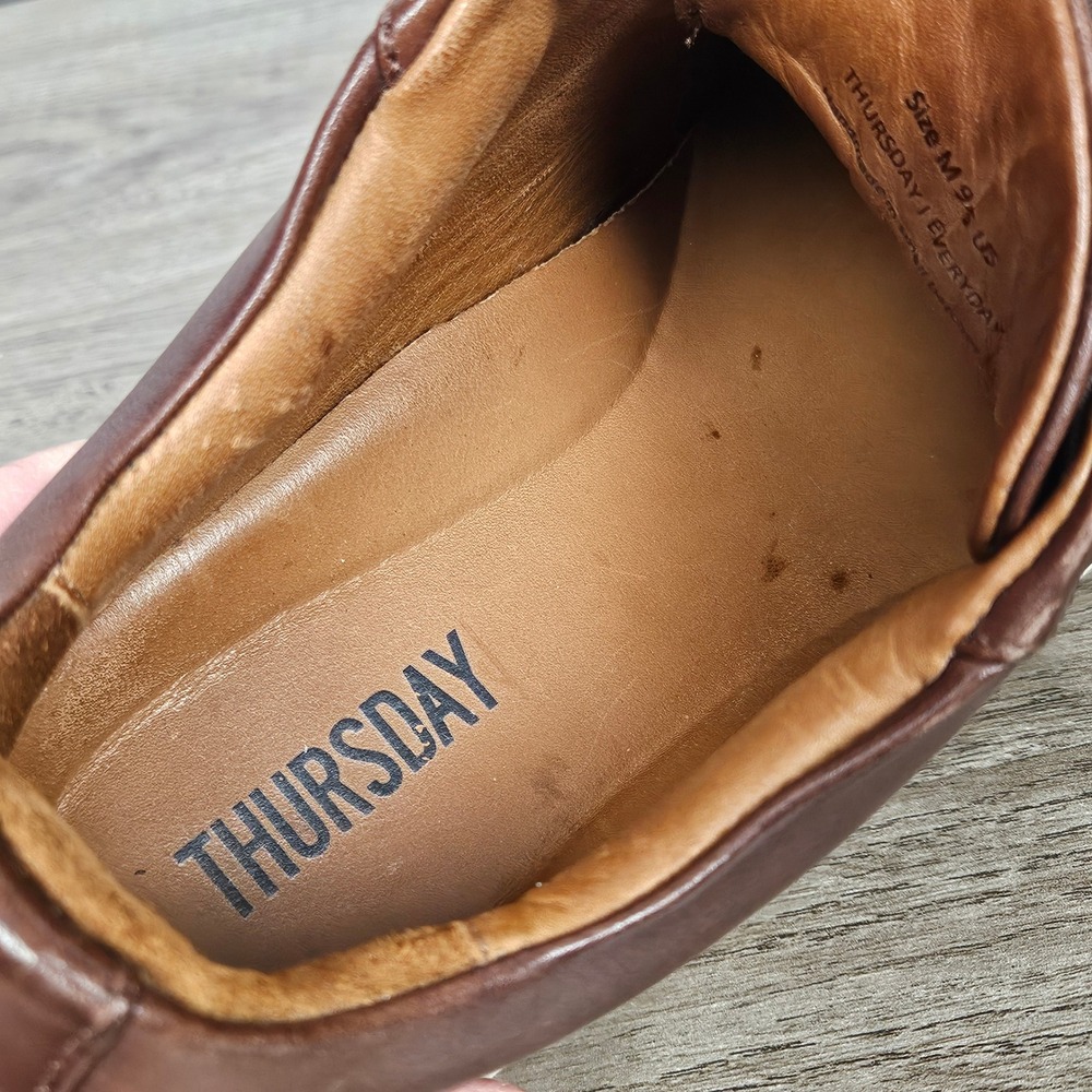 Thursday Boot Co Premier Low Top Mens Brown Leather Sneakers Size 9.5 US - Picture 6 of 13
